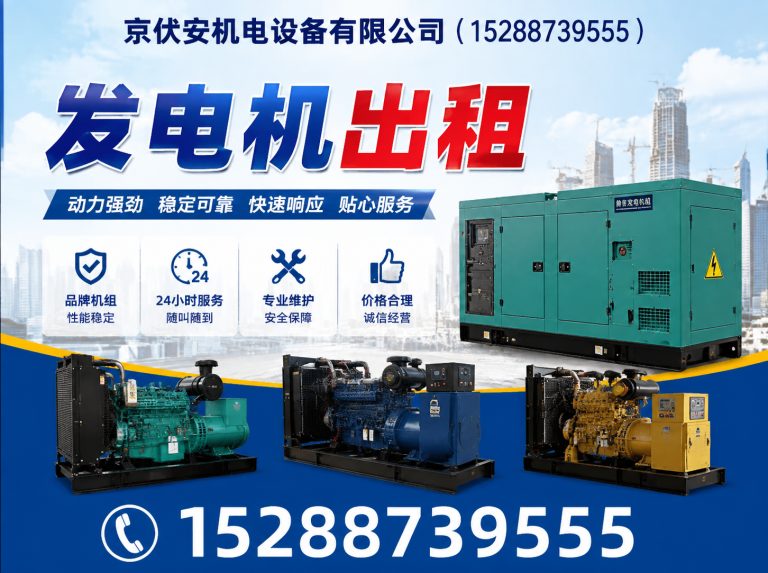 白山发电机出租展示图