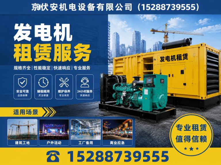 白山发电机租赁展示图